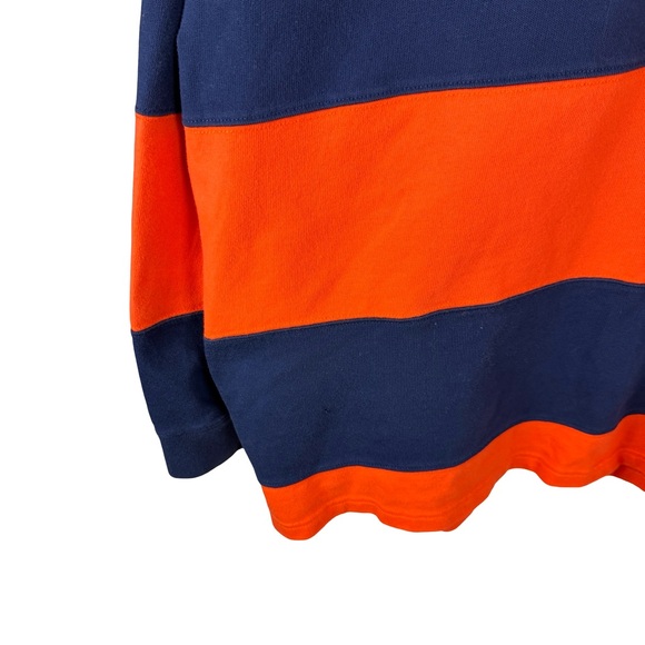 Mens 2000s Polo Ralph Lauren Rugby Orange Blue Kanye Polo Shirt Size L - Picture 5 of 9